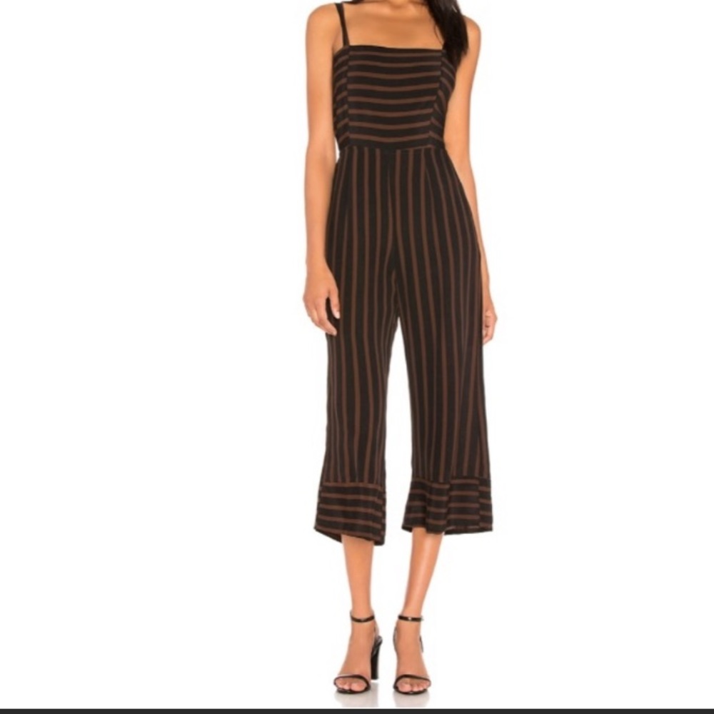 Faithfull The Brand Jumpsuit Brown & Black Medium